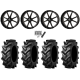 Tiron HS617 TT 44x11.2-24 Tires on Frontline 556 Gloss Black (24x9) Wheels