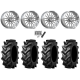 Tiron HS617 TT 44x11.2-24 Tires on MSA Breakout Polished (24x10) Forged Wheels