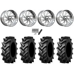 Tiron HS617 TT 44x11.2-24 Tires on MSA Saw Polished (24x10) Forged Wheels