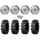 Tiron HS617 TT 44x11.2-24 Tires on MSA Coil Polished (24x10) Forged Wheels