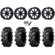 Tiron HS617 TT 46x12.4-24 Tires on MSA M54 Spark Gloss Black (24x10) Wheels