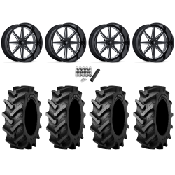 Tiron HS617 TT 46x12.4-24 Tires on MSA M54 Spark Gloss Black Milled (24x10) Wheels