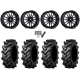 Tiron HS617 TT 46x12.4-24 Tires on MSA M55 Commander Gloss Black Milled (24x10) Wheels