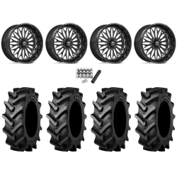 Tiron HS617 TT 46x12.4-24 Tires on MSA Shockwave Gloss Black Milled (24x10) Forged Wheels