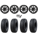 Tusk Terrabite 28x10-14 Radial Tires on ST-6 Matte Dark Tint Wheels