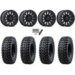 Tusk Terrabite 28x10-15 Radial Tires on Fuel Cycle Matte Black Wheels