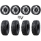 Tusk Terrabite 28x10-15 Radial Tires on MSA M55 Commander Gloss Black Milled Wheels
