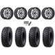Tusk Terrabite 32x10-16 Radial Tires on MSA M52 Radar Machined Wheels