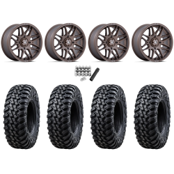 Tusk Terrabite 32x10-16 Radial Tires on MSA M52 Radar Matte Bronze Wheels