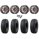Tusk Terrabite 32x10-16 Radial Tires on MSA M52 Radar Matte Bronze Wheels