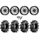Wild Boar Razorback M/T 33x9.5-20 (6-Ply) Mud Tires on American Force K05 Coyote Black Forged Wheels