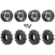 Wild Boar Razorback M/T 30x9.5-14 (6-Ply) Mud Tires on Fuel Anza Matte Gunmetal Wheels