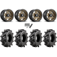 Wild Boar Razorback M/T 30x9.5-14 (6-Ply) Mud Tires on Fuel Anza Matte Bronze Wheels