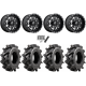 Wild Boar Razorback M/T 28x9.5-14 (6-Ply) Mud Tires on Fuel Lethal Matte Black Milled Wheels