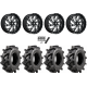 Wild Boar Razorback M/T 33x9.5-20 (6-Ply) Mud Tires on Fuel Kompressor Gloss Black Milled Wheels