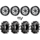 Wild Boar Razorback M/T 33x9.5-20 (6-Ply) Mud Tires on Fuel Triton Gloss Black Milled Wheels