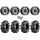 Wild Boar Razorback M/T 28x9.5-14 (6-Ply) Mud Tires on MSA M31 Lok2 Satin Black Beadlock Wheels