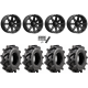Wild Boar Razorback M/T 30x9.5-14 (6-Ply) Mud Tires on MSA M33 Clutch Satin Black Wheels
