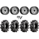 Wild Boar Razorback M/T 28x9.5-14 (6-Ply) Mud Tires on MSA M38 Brute Machined Wheels