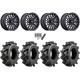Wild Boar Razorback M/T 30x9.5-14 (6-Ply) Mud Tires on MSA M49 Creed Matte Black & Machined Wheels