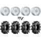 Wild Boar Razorback M/T 28x9.5-14 (6-Ply) Mud Tires on MSA M54 Spark Polished Wheels