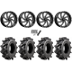 Wild Boar Razorback M/T 33x9.5-20 (6-Ply) Mud Tires on MSA M36 Switch Gloss Black Milled Wheels