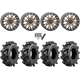 Wild Boar Razorback M/T 28x9.5-14 (6-Ply) Mud Tires on SB-4 Bronze Beadlock Wheels