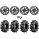 Wild Boar Razorback M/T 30x9.5-14 (6-Ply) Mud Tires on SB-4 Matte Black Beadlock Wheels