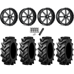 Tiron HS617 TT 31x8-16 Tires on Fuel Maverick Matte Black Milled Wheels