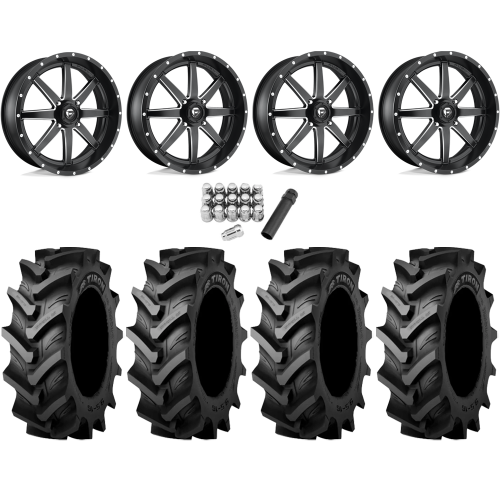 Tiron HS617 TT 33x9.5-16 Tires on Fuel Maverick Matte Black Milled Wheels