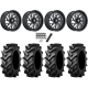 Tiron HS617 TT 33x9.5-16 Tires on Fuel Triton Gloss Black Milled Wheels