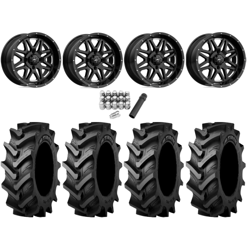 Tiron HS617 TT 33x9.5-16 Tires on MSA M26 Vibe Gloss Black Milled Wheels