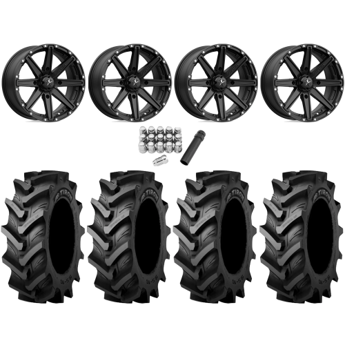 Tiron HS617 TT 33x9.5-16 Tires on MSA M33 Clutch Satin Black Wheels