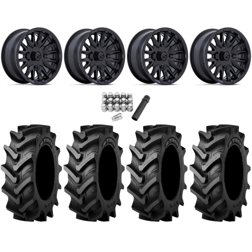 Tiron HS617 TT 31x8-16 Tires on MSA M49 Creed Matte Black Wheels
