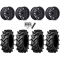 Tiron HS617 TT 31x8-16 Tires on MSA M49 Creed Matte Black Wheels