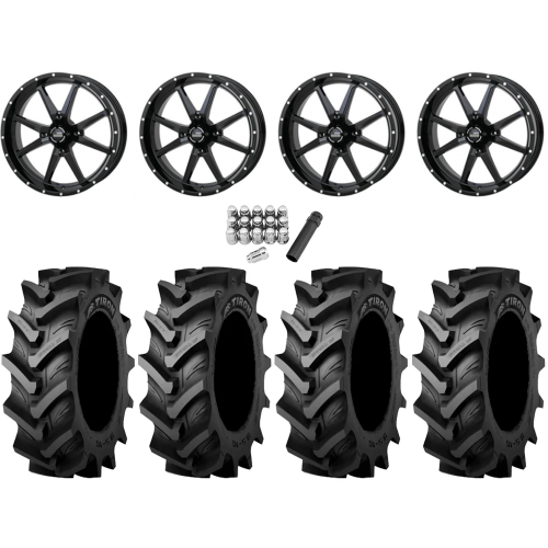 Tiron HS617 TT 37x9.5-20 Tires on Frontline 556 Gloss Black Wheels