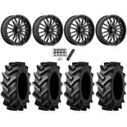 Tiron HS617 TT 37x9.5-20 Tires on Fuel Arc Gloss Black Milled Wheels