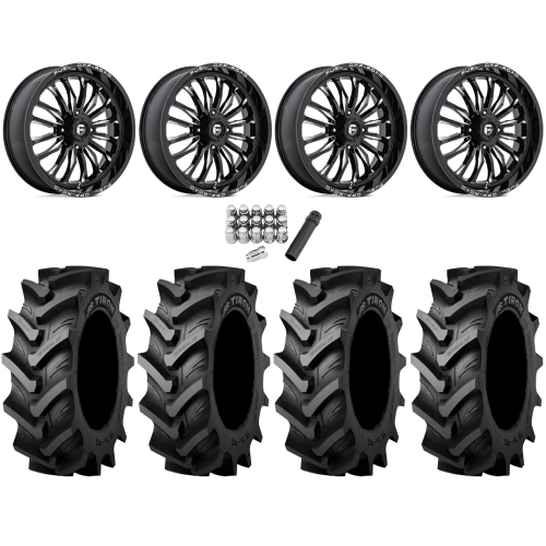Tiron HS617 TT 37x9.5-20 Tires on Fuel Arc Gloss Black Milled Wheels