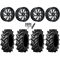 Tiron HS617 TT 37x9.5-20 Tires on Fuel Kompressor Gloss Black Milled Wheels