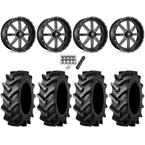 Tiron HS617 TT 37x9.5-20 Tires on Fuel Maverick Matte Black Milled Wheels