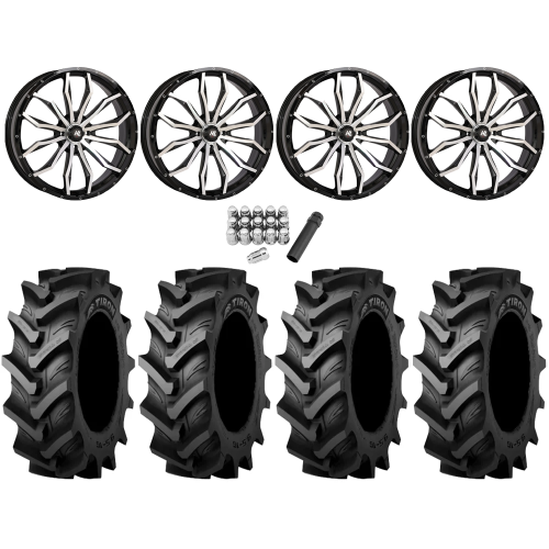 Tiron HS617 TT 44x11.2-24 Tires on High Lifter HL21 Machined Wheels