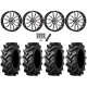 Tiron HS617 TT 44x11.2-24 Tires on High Lifter HL21 Machined Wheels