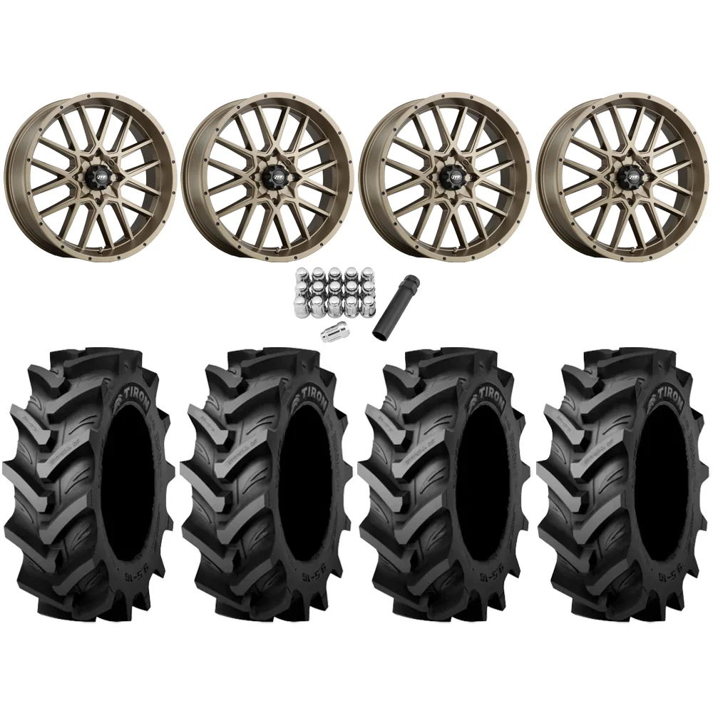 Tiron HS617 TT 40x11.2-20 Tires on ITP Hurricane Bronze Wheels, complete kit