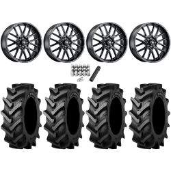 Tiron HS617 TT 40x11.2-20 Tires on ITP Hurricane Gloss Black Wheels