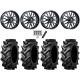 Tiron HS617 TT 37x9.5-20 Tires on ITP Hurricane Gloss Black Wheels