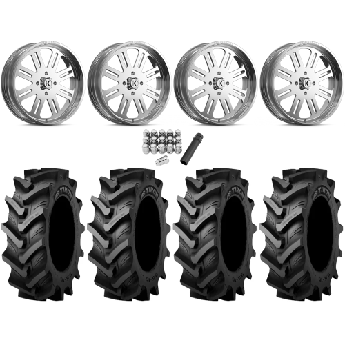 Tiron HS617 TT 42x9.5-24 Tires on KG1 Forged KU034 H8ter Polished Wheels