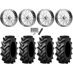 Tiron HS617 TT 44x11.2-24 Tires on KG1 Forged KU038 Javelin Polished Wheels