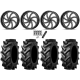 Tiron HS617 TT 40x11.2-20 Tires on MSA M36 Switch Gloss Black Milled Wheels