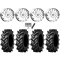 Tiron HS617 TT 42x9.5-24 Tires on MSA M46 Blade Chrome Wheels