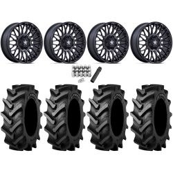 Tiron HS617 TT 40x11.2-20 Tires on MSA M50 Clubber Matte Black DDT Wheels